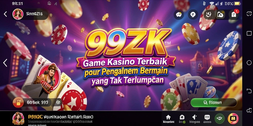 Tampilan seru gameplay Kasino di 999ZK.