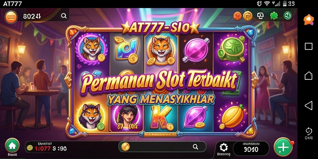 Screenshot AT777 menunjukkan gameplay slot yang seru dan interaktif.