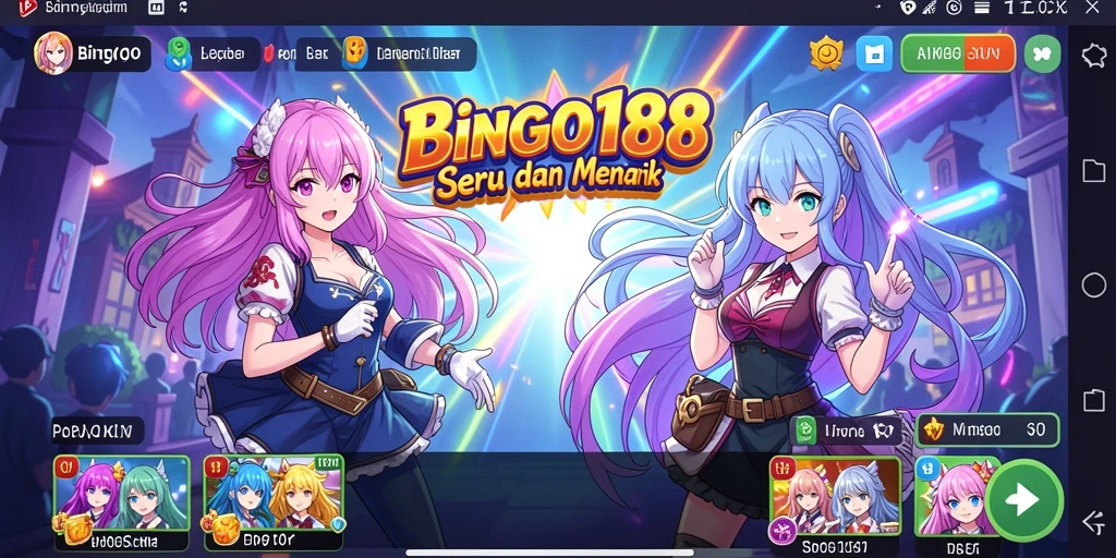 Screenshot gameplay BINGO188 dengan karakter anime yang menarik.
