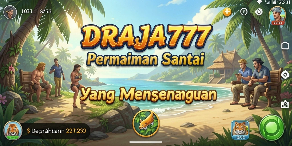 Tampilan gameplay DRAJA777 yang ceria dan menarik.