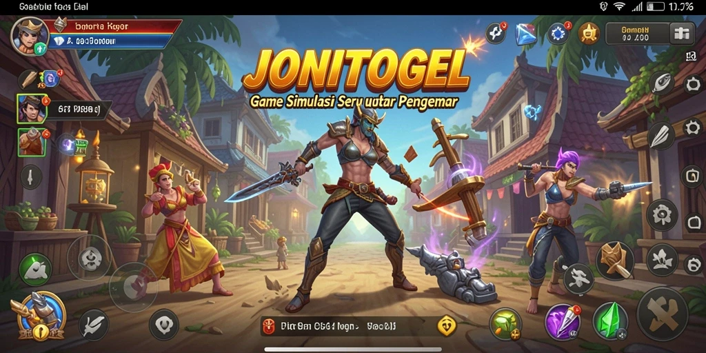 Screenshot utama JONITOGEL menampilkan gameplay yang mendalam dan interaktif.