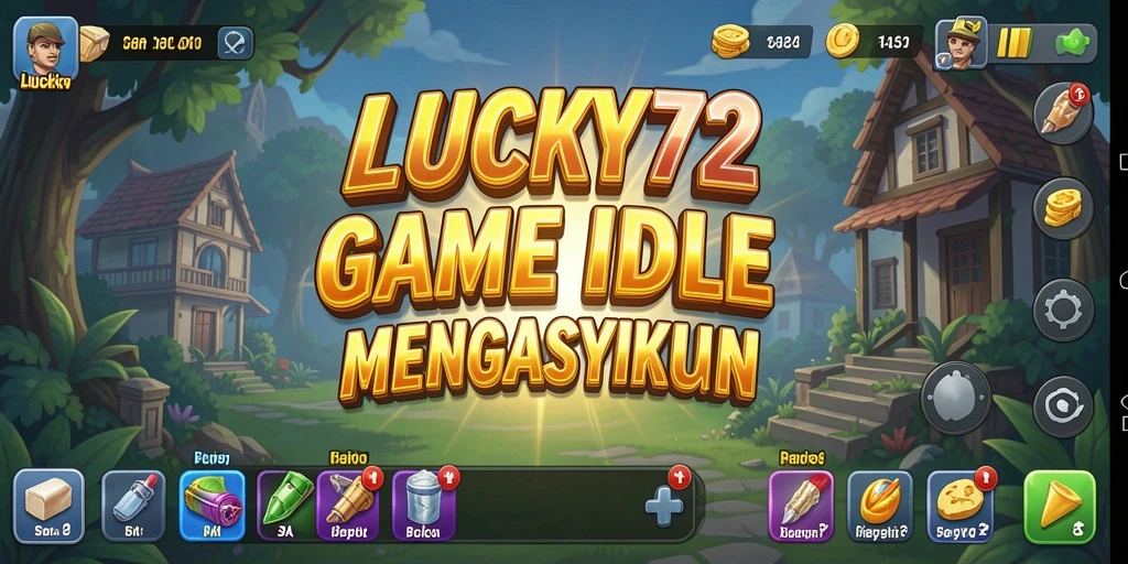 Tampilan gameplay LUCKY72 dengan karakter yang sedang beraksi.