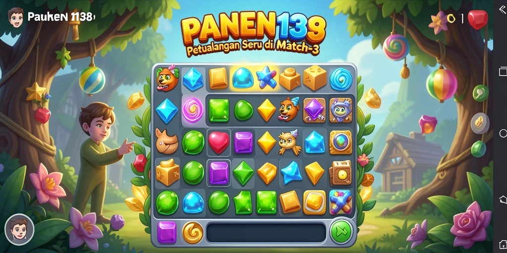 Pengalaman seru dalam gameplay Match-3 yang menantang.