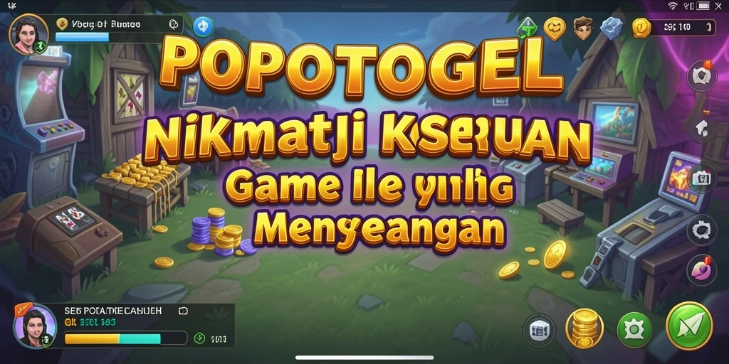 Screenshot utama <strong>POPOTOGEL</strong> menampilkan antarmuka gameplay Idle yang menarik.