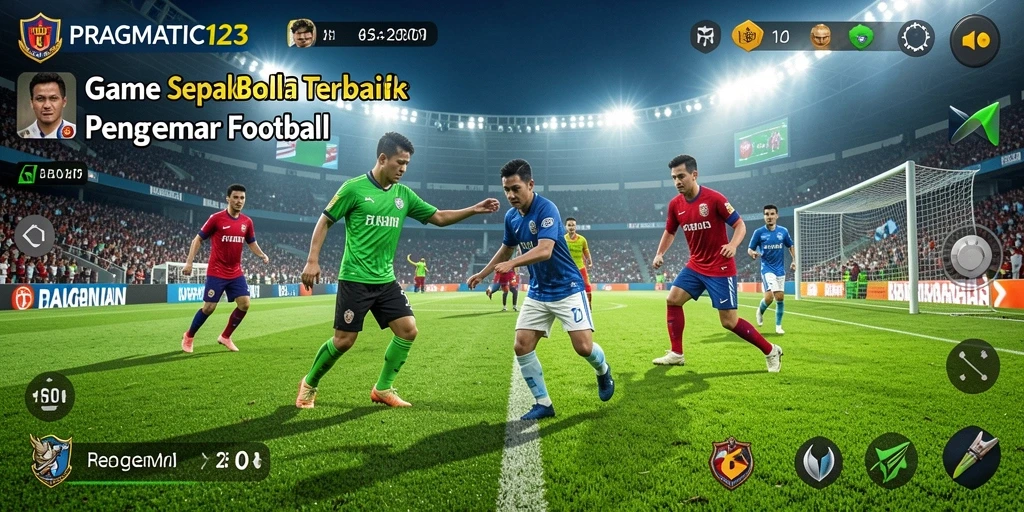 Tampilan gameplay menarik dari PRAGMATIC123 dengan aksi sepak bola seru.
