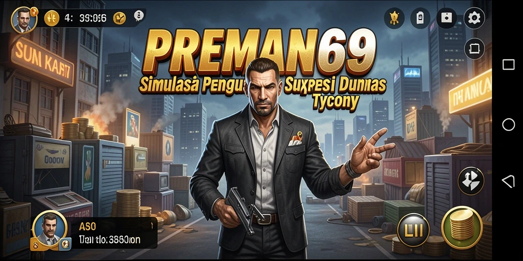 Tampilan gameplay dari PREMAN69 yang seru dan strategis.